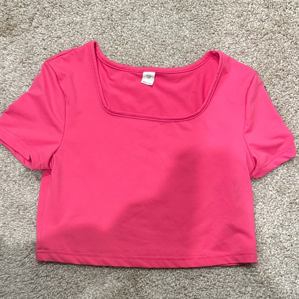 Pink Crop Top